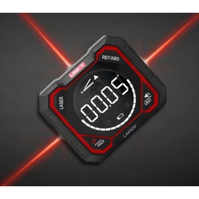 UNI-T ψηφιακό γωνιόμετρο laser LM320E, 4x90°, μαγνητικό σώμα, 1000mAh