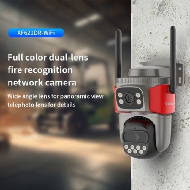 VSTARCAM smart κάμερα AF621DR, dual lens, αναγνώριση φωτιάς & καπνού, 2MP, WiFi, SD, PTZ, IP66 VSTARCAM smart κάμερα AF621DR, dual lens, αναγνώριση φωτιάς & καπνού, 2MP, WiFi, SD, PTZ, IP66