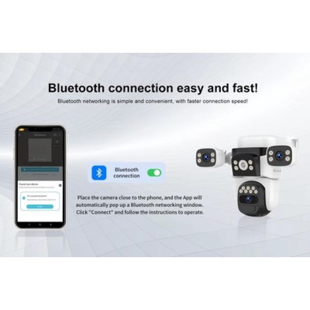 VSTARCAM smart ηλιακή κάμερα BG621SR, triple lens, 2MP, 4G, SD, PTZ, IP66 VSTARCAM smart ηλιακή κάμερα BG621SR, triple lens, 2MP, 4G, SD, PTZ, IP66