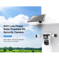 VSTARCAM smart ηλιακή κάμερα BG621SR, triple lens, 2MP, 4G, SD, PTZ, IP66