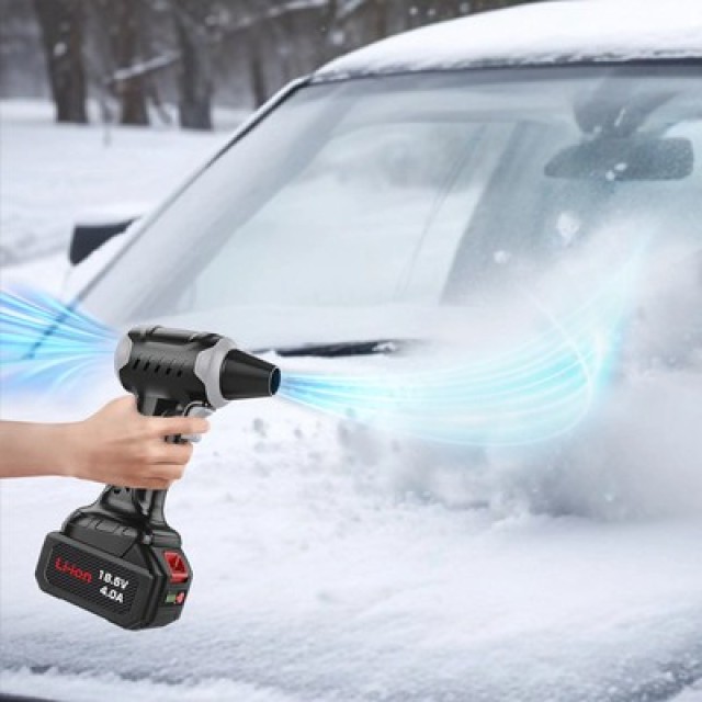 KINZIR ηλεκτρικό air duster AD47, 400W, 10000mAh, μαύρο