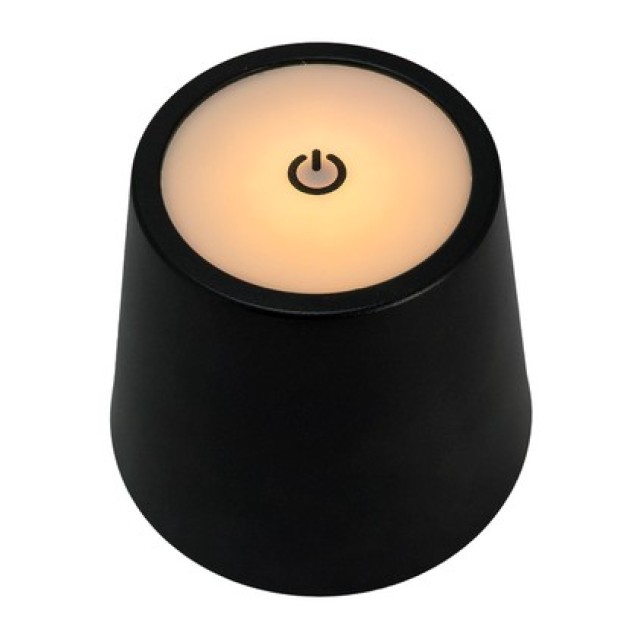 POWERTECH LED φωτιστικό για μπουκάλι HLL-0197, ρυθμιζόμενο, επαναφορτιζόμενο, μαύρο