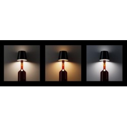 POWERTECH LED φωτιστικό για μπουκάλι HLL-0198, ρυθμιζόμενο, επαναφορτιζόμενο, λευκό