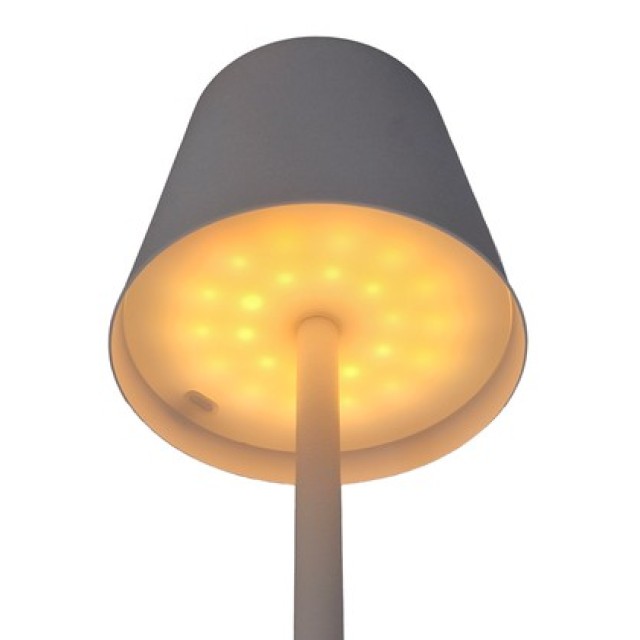 POWERTECH LED επιτραπέζιο φωτιστικό HLL-0194, ρυθμιζόμενο, επαναφορτιζόμενο, λευκό