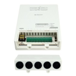 FOLKSAFE τροφοδοτικό συστημάτων CCTV FS-DC120805W, 8 εξόδων, 12V/5A, αδιάβροχο IP65