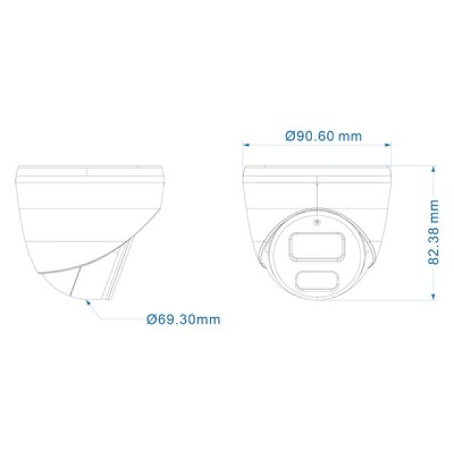 LONGSE υβριδική κάμερα TP1BTHC500FKERC, 2.8mm, 5MP, AOC, IR έως 30m