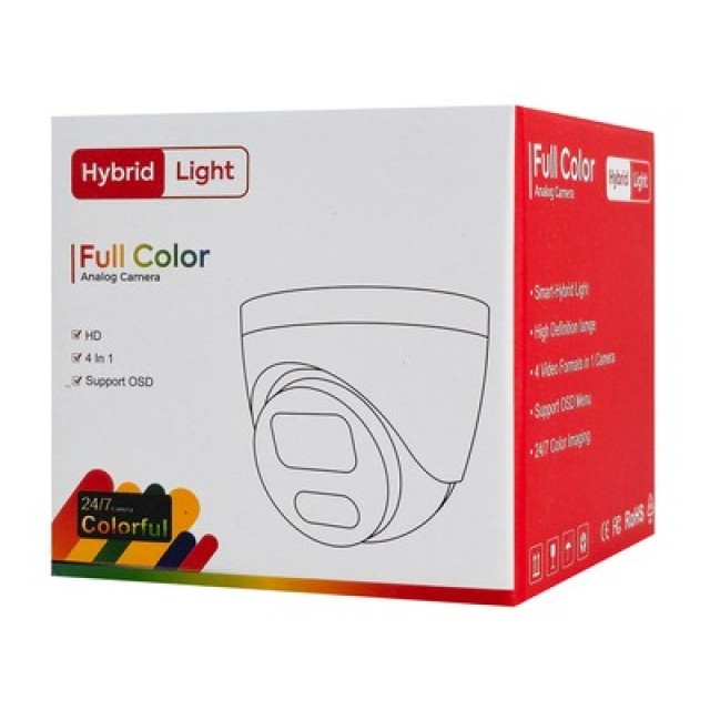 LONGSE υβριδική κάμερα TP1BTHC500FKERC, 2.8mm, 5MP, AOC, IR έως 30m