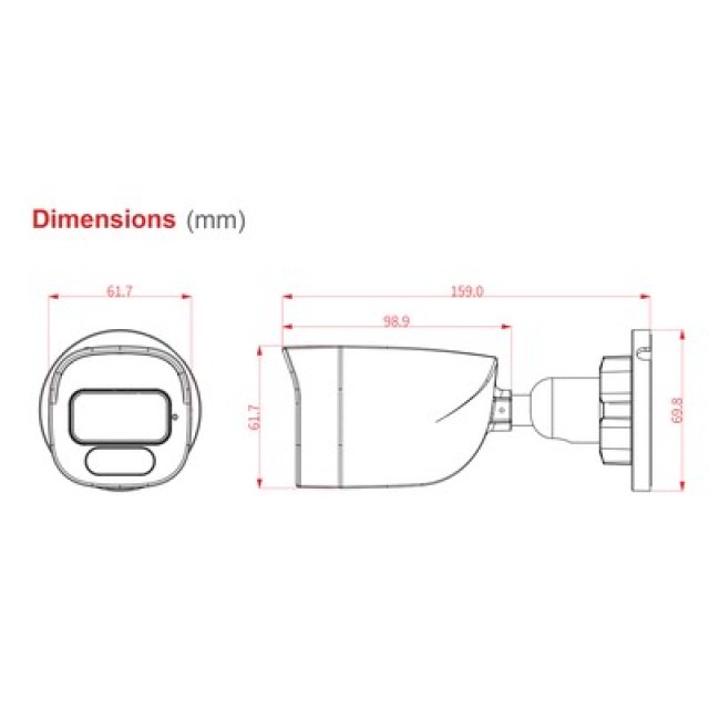 LONGSE υβριδική κάμερα BPSGTHC500FKERC, 2.8mm, 5MP, AOC, IP66, IR έως 30m