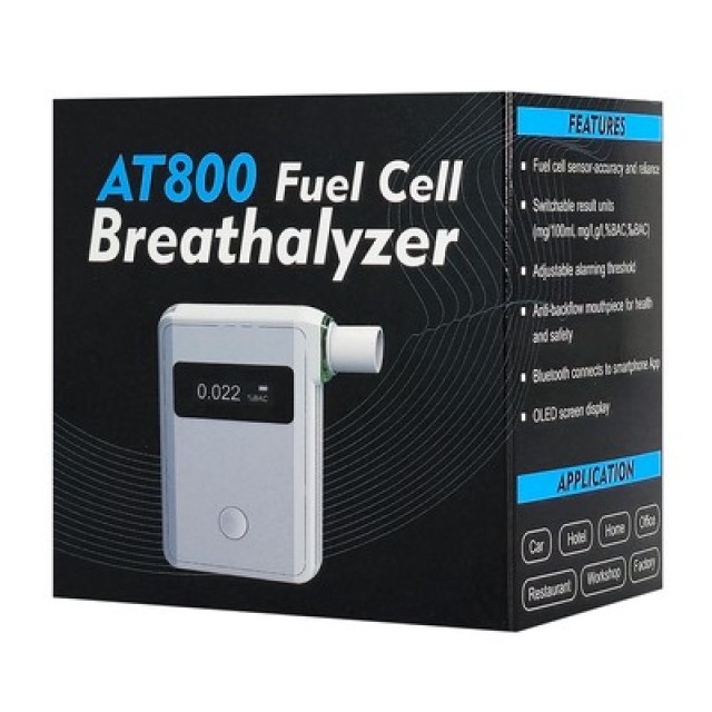 HANWEI ψηφιακός μετρητής αλκοόλ AT800 με μπρελόκ, 0~2mg/L, Bluetooth