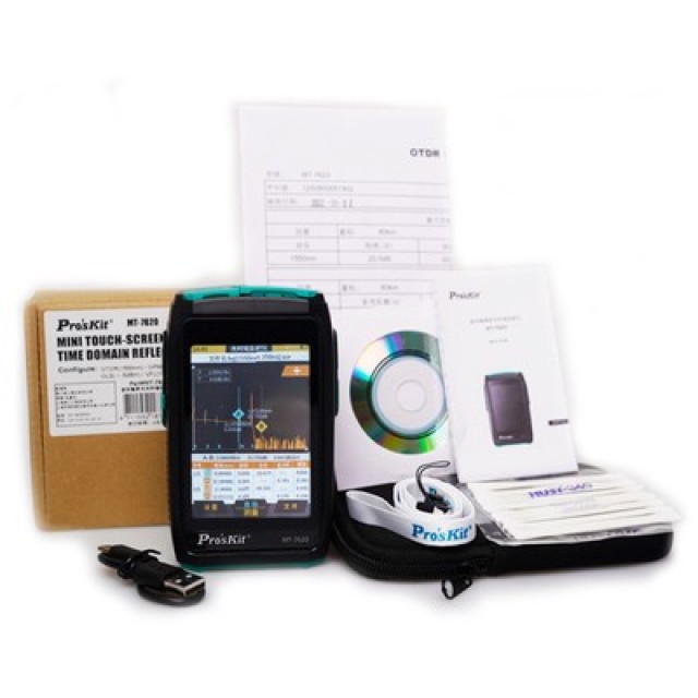 PROSKIT mini OTDR tester καλωδίων οπτικής ίνας MT-7620 με οθόνη αφής