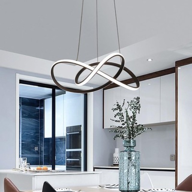 POWERTECH LED φωτιστικό οροφής HLL-0207, 48W, 4000K, Φ50cm x 120cm, μαύρο