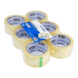 HOME USE αυτοκόλλητη ταινία HUH-0259, διάφανη, αθόρυβη, 48mm, 60m, 6τμχ