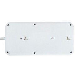 POWERTECH πολύπριζο ασφαλείας PT-1534, 8 θέσεων, 16A, 1.5m, λευκό