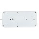 POWERTECH πολύπριζο ασφαλείας PT-1534, 8 θέσεων, 16A, 1.5m, λευκό