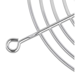 DELOCK σχάρα για 60mm ανεμιστήρα 67305, μεταλλική, ασημί