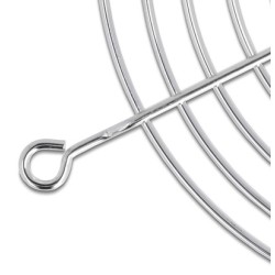 DELOCK σχάρα για 92mm ανεμιστήρα 67307, μεταλλική, ασημί