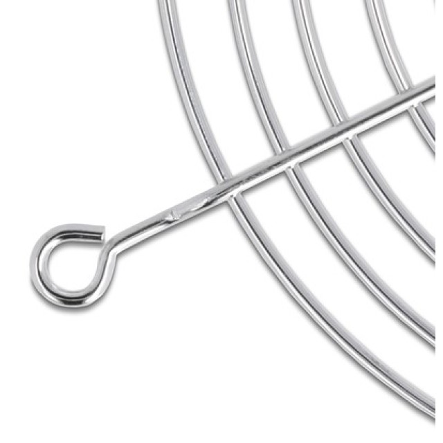 DELOCK σχάρα για 92mm ανεμιστήρα 67307, μεταλλική, ασημί