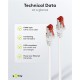 GOOBAY καλώδιο δικτύου 93509, CAT 6 S/FTP, copper, 250MHz, 5m, λευκό