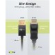 GOOBAY καλώδιο DisplayPort 77442, 8K/120Hz, 40 Gbps, 1m, μαύρο