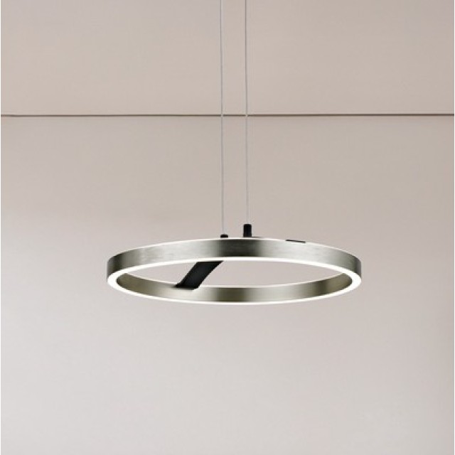 POWERTECH LED φωτιστικό οροφής HLL-0202, 29W, 4000K, Φ38x120cm, ασημί/μαύρο