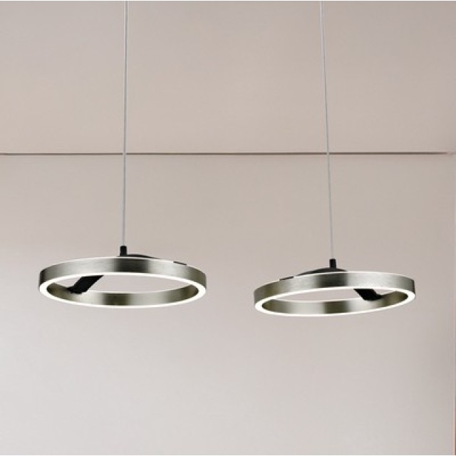 POWERTECH LED φωτιστικό οροφής HLL-0203, 42W, 4000K, 70x30x120cm, ασημί/μαύρο