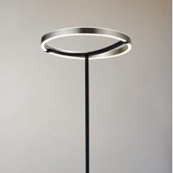 POWERTECH LED φωτιστικό δαπέδου HLL-0204, 42W, 4000K, Φ38x157cm, ασημί/μαύρο