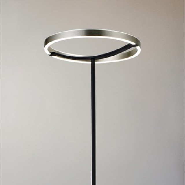 POWERTECH LED φωτιστικό δαπέδου HLL-0204, 42W, 4000K, Φ38x157cm, ασημί/μαύρο