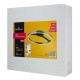 POWERTECH LED φωτιστικό οροφής HLL-0200, 29W, 4000K, Φ38x10cm, ασημί/μαύρο