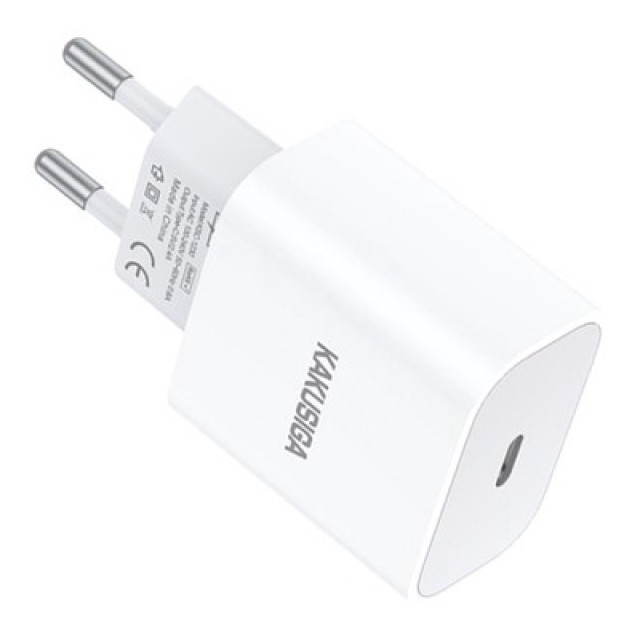 KAKUSIGA φορτιστής τοίχου KSC-1230, USB-C, 2.4A, λευκός