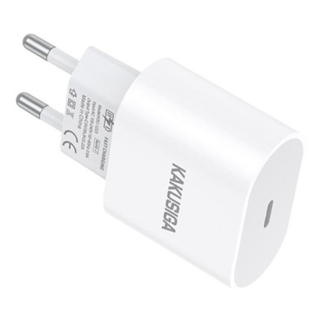 KAKUSIGA φορτιστής τοίχου KSC-1223, USB-C, 20W, λευκός