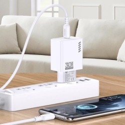 KAKUSIGA φορτιστής τοίχου KSC-1242 με καλώδιο USB-C, USB-C, 30W, μαύρος
