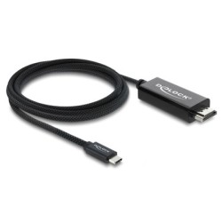 DELOCK καλώδιο USB-C σε HDMI 81704, 4K/60Hz, 2m, μαύρο