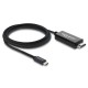 DELOCK καλώδιο USB-C σε HDMI 81704, 4K/60Hz, 2m, μαύρο