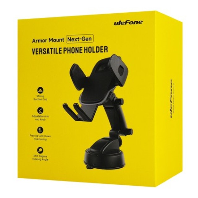 ULEFONE βάση smartphone αυτοκινήτου UAN15 για ταμπλό, μαύρη