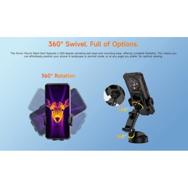 ULEFONE βάση smartphone αυτοκινήτου UAN15 για ταμπλό, μαύρη