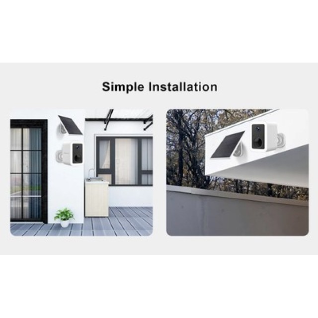 VSTARCAM smart ηλιακή κάμερα CB554 με φωτισμό, 3MP, WiFi, SD, 5200mAh, IP66