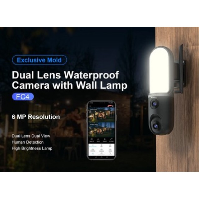 VSTARCAM smart κάμερα FC4 με φωτισμό, dual lens, 3MP, WiFi, SD, PTZ, IP66