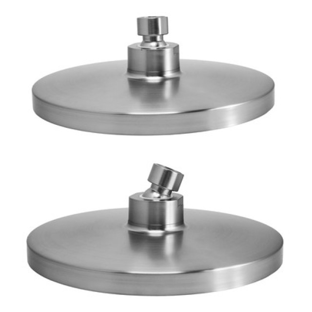 BRUNO κεφαλή ντους BRN-0267, πλαστική, στρογγυλή, Φ 20cm, ασημί