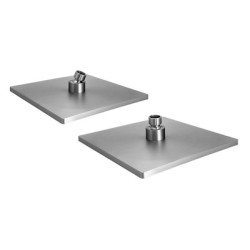 BRUNO κεφαλή ντους BRN-0266, πλαστική, τετράγωνη,  22.8 x 22.8cm, ασημί