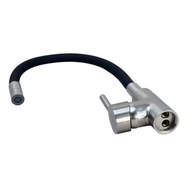 BRUNO μπαταρία πάγκου κουζίνας BRN-0263, αναμεικτική, μαύρη/ασημί