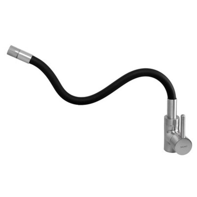 BRUNO μπαταρία πάγκου κουζίνας BRN-0263, αναμεικτική, μαύρη/ασημί