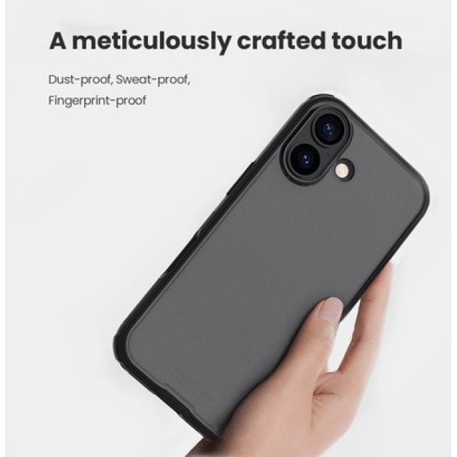 NILLKIN θήκη Super Frosted Shield Pro για Apple iPhone 17, διάφανη/μαύρη