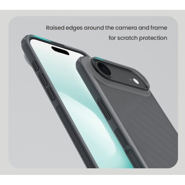 NILLKIN θήκη Super Frosted Shield Pro για Apple iPhone 17 Air, διάφανη/μαύρη