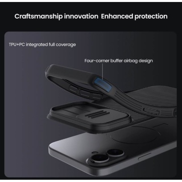 NILLKIN θήκη CamShield Pro για Apple iPhone 17, μαύρη