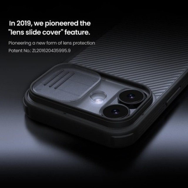 NILLKIN θήκη CamShield Pro για Apple iPhone 17, διάφανη/μαύρη