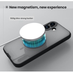 NILLKIN θήκη Super Frosted Shield Pro Magnetic για Apple iPhone 17, διάφανη/μαύρη