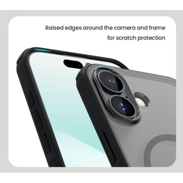 NILLKIN θήκη Super Frosted Shield Pro Magnetic για Apple iPhone 17, διάφανη/μαύρη