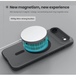 NILLKIN θήκη Super Frosted Shield Pro Magnetic για Apple iPhone 17 Air, διάφανη/μαύρη