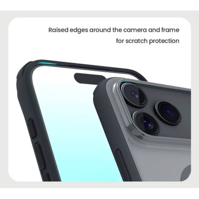 NILLKIN θήκη Super Frosted Shield Pro Magnetic για Apple iPhone 17 Pro, διάφανη/μαύρη
