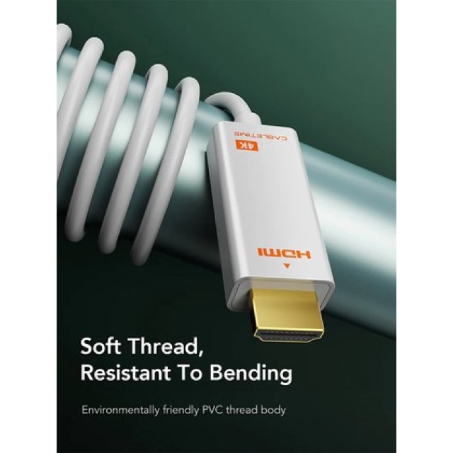 CABLETIME καλώδιο mini DisplayPort σε HDMI CT-AV588-03G4K, 4K/30Hz, 1m, λευκό